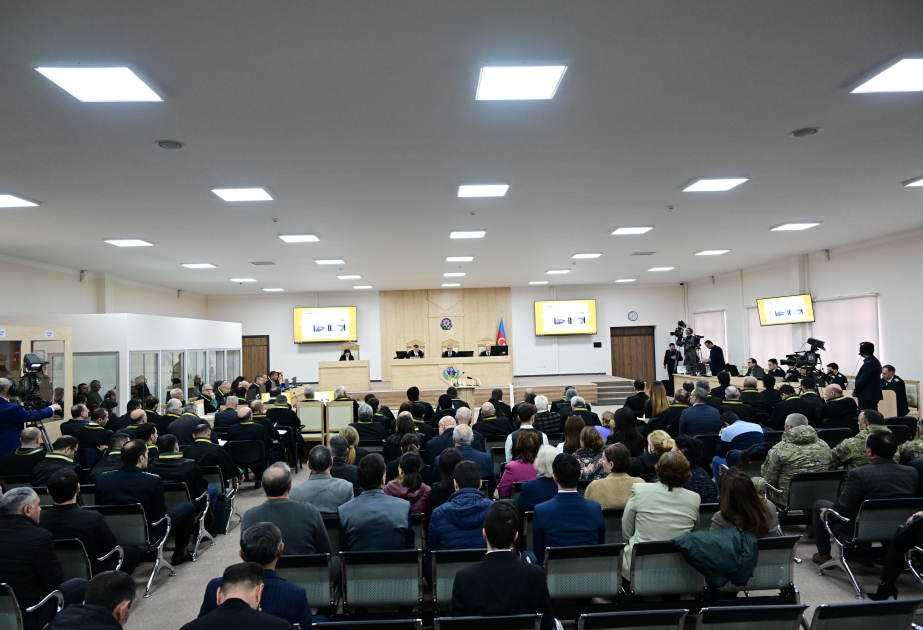 Prozess gegen Personen armenischer Herkunft, die zahlreicher Verbrechen gegen das aserbaidschanische Volk beschuldigt werden, setzt sich fort