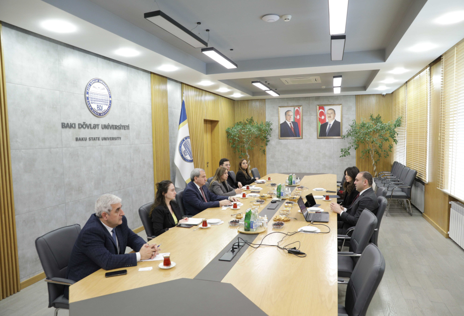 BDU-da Kənd Təsərrüfatı Nazirliyinin Aqrar İnnovasiya Mərkəzinin direktoru ilə görüş