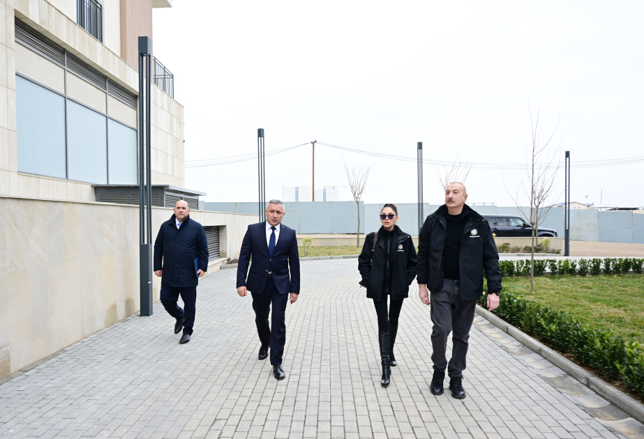 President Ilham Aliyev reviewed conditions at “Aghdam Residence” residential complex VIDEO