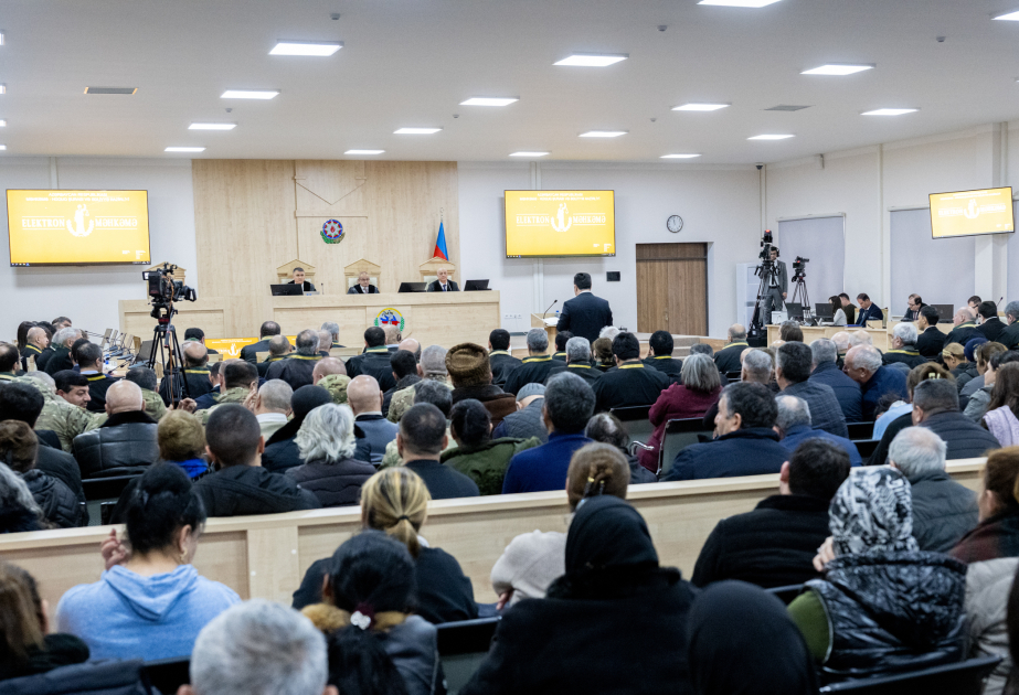 Announcement of concluding part of indictment against people charged with numerous crimes against the Azerbaijani people completed VIDEO