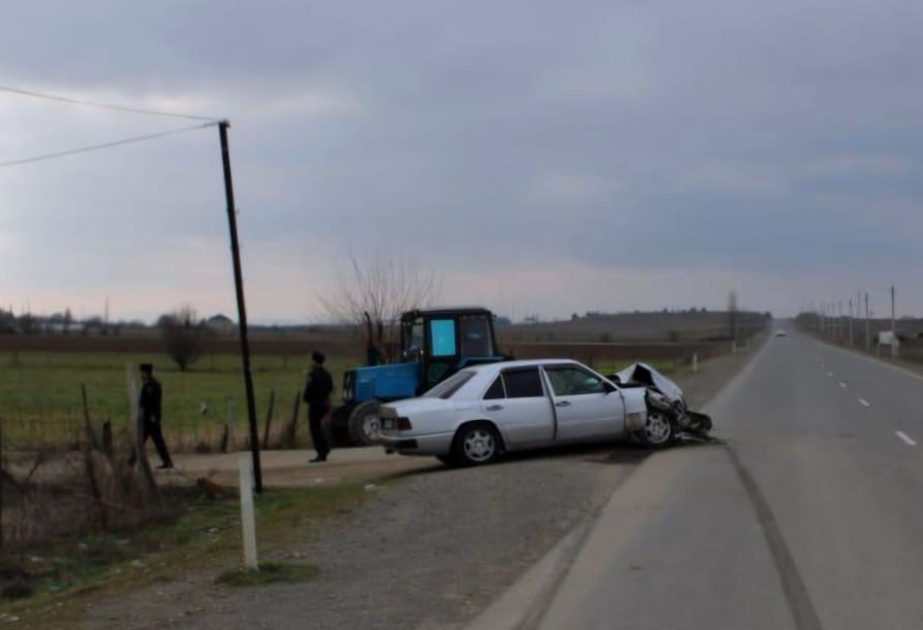 Füzuli rayonunda traktor və avtomobil toqquşub, azyaşlı ölüb