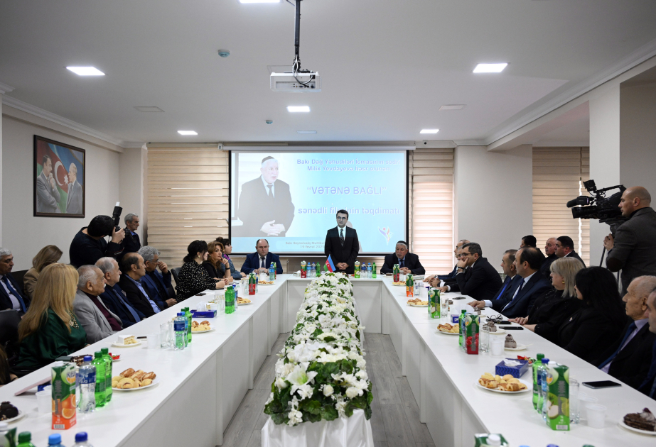 Bakı Beynəlxalq Multikulturalizm Mərkəzində “Vətənə bağlı” sənədli filminin təqdimatı keçirilib