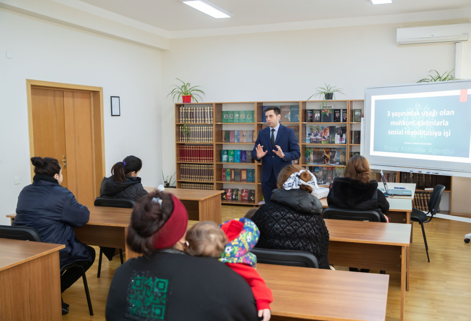 Məhkumluqdan azad olunmasına üç ay qalmış bir qrup qadınla görüş keçirilib