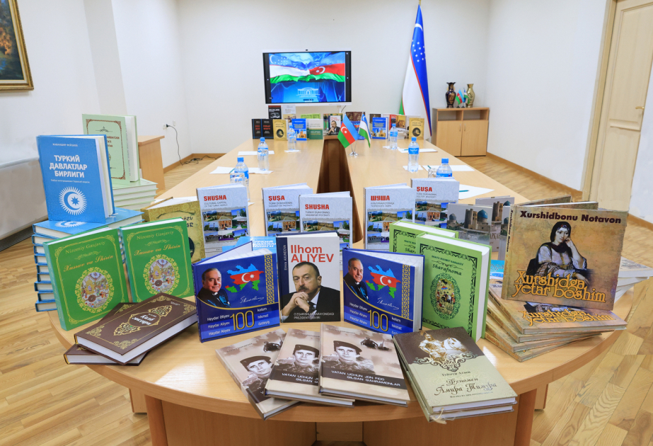 Heydar Aliyev Cultural Center donates books on Azerbaijan to Uzbekistan’s National Library