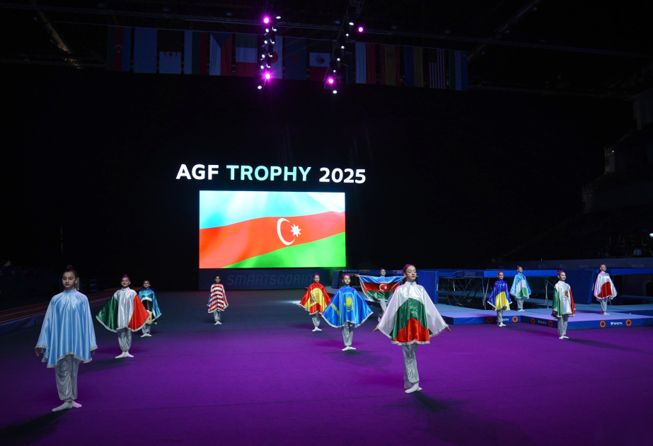 Cérémonie d’ouverture de la Coupe du monde de trampoline et de tumbling à Bakou