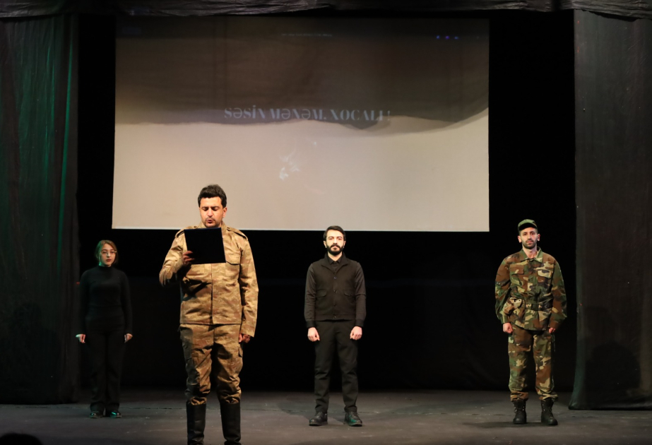 Qazax teatrında “Səsin mənəm, Xocalı!” adlı səhnə əsəri nümayiş etdirilib