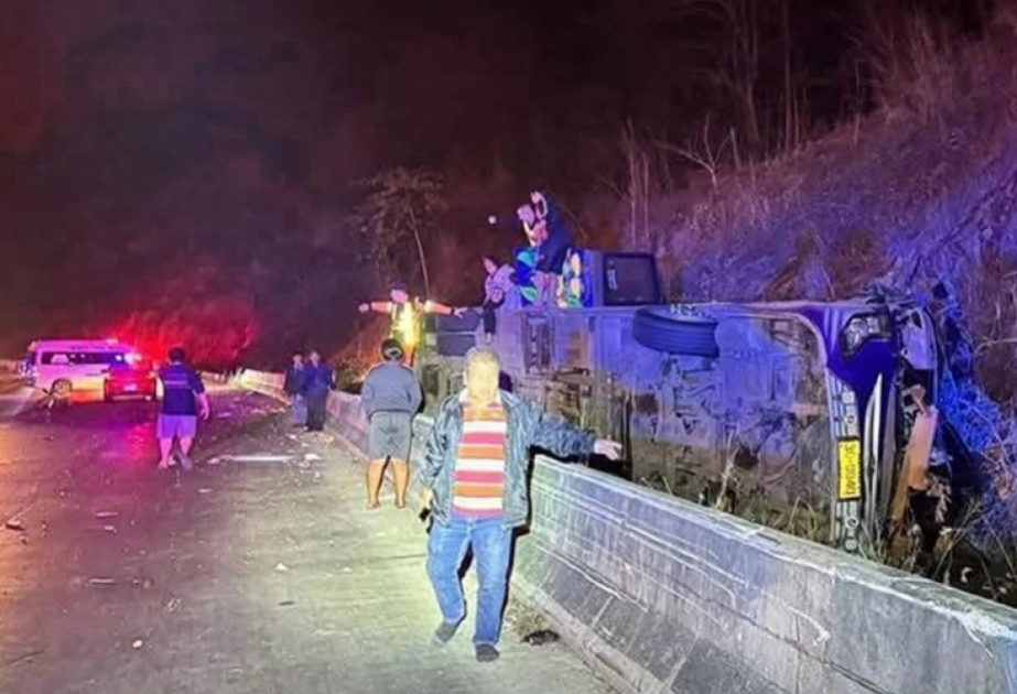 Thailand bus overturns in ditch killing at least 18 passengers