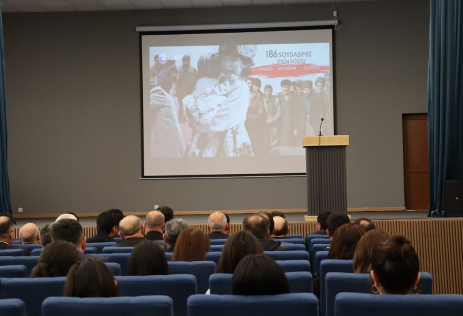 Xankəndidə Xocalı soyqırımının 33-cü ildönümü ilə əlaqədar anım tədbiri keçirilib