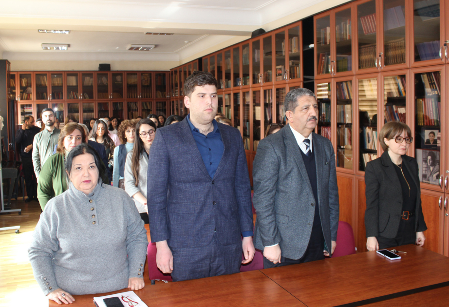 Şərqşünaslıq İnstitutunda Xocalı faciəsinin qurbanları yad edilib