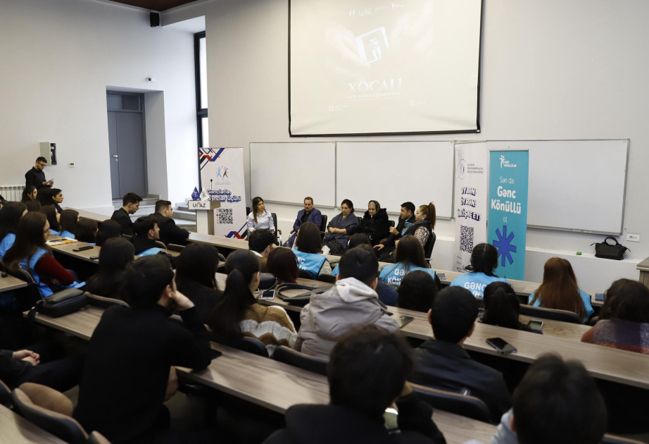 Gənclər “33 il şəhid qismində” adlı paneldə bir araya gəliblər