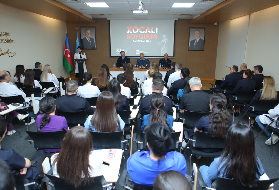 Xocalı soyqırımının 33-cü ildönümünə həsr edilmiş anım tədbiri keçirilib