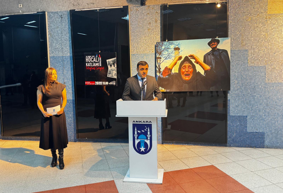 Ankaranın Metro sənət qalereyasında Xocalı soyqırımına həsr olunan sərgi açılıb