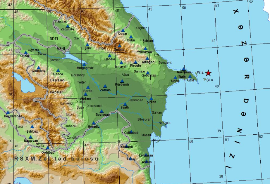 Earthquake strikes Caspian Sea