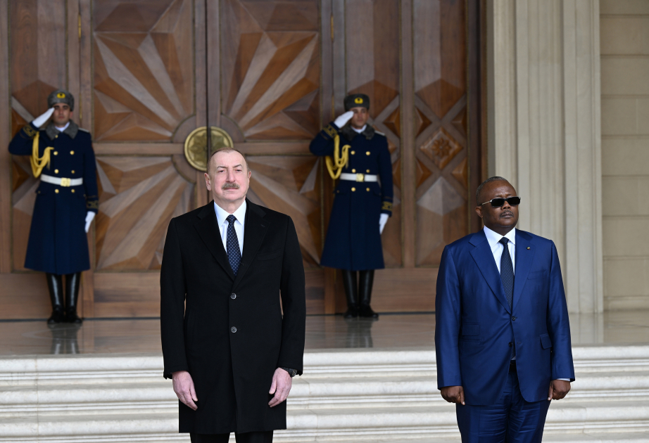 Offizieller Empfang von Präsident der Republik Guinea-Bissau in Baku VIDEO