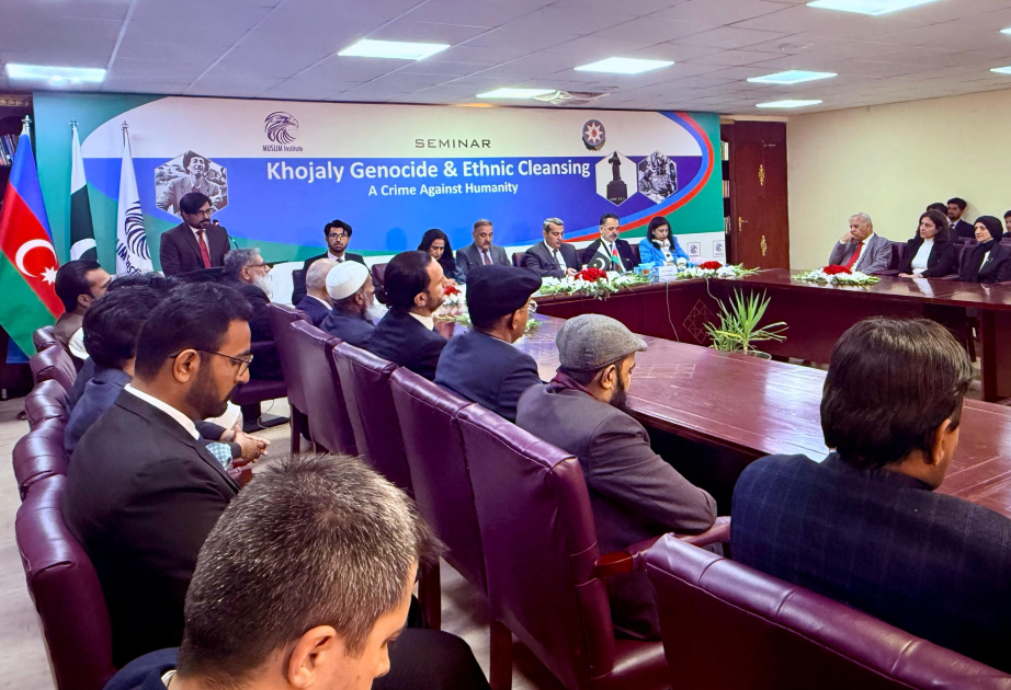 Pakistan Milli Kitabxanasında Xocalı soyqırımının ildönümünə həsr olunan seminar təşkil edilib