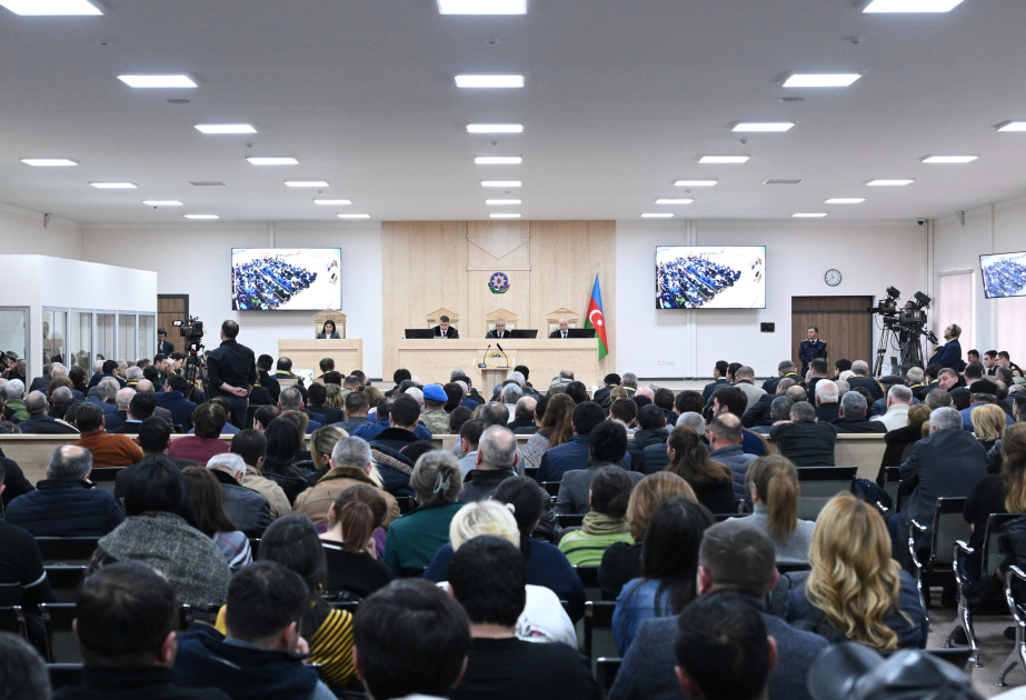 Trial of persons charged with numerous crimes against the Azerbaijani people continues VIDEO