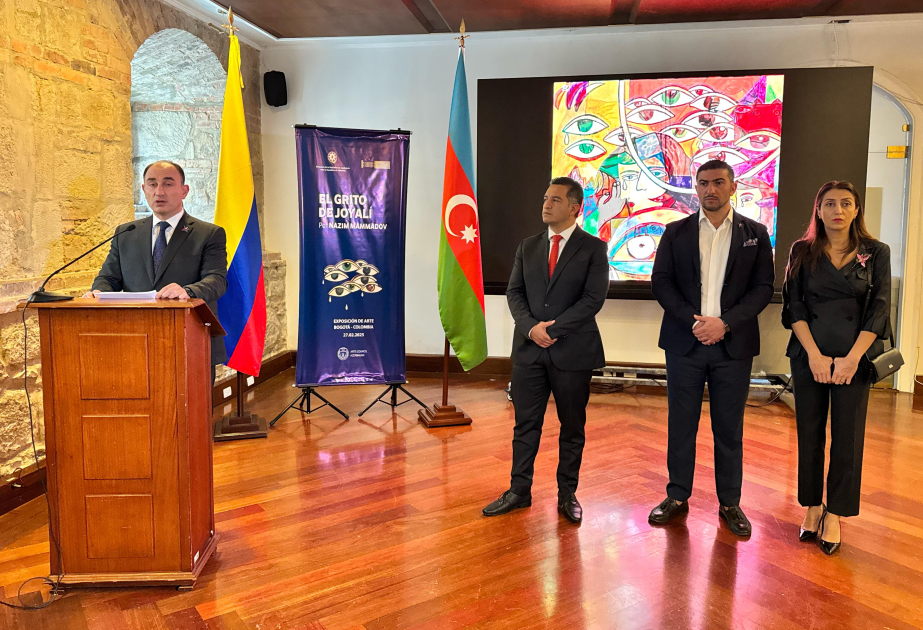 “Xocalı harayı” rəsm sərgisi Kolumbiya Senatında