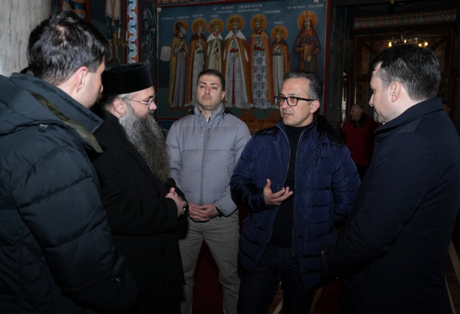 Dövlət Komitəsinin nümayəndə heyəti Rumıniyada kilsə və monastırları ziyarət edib