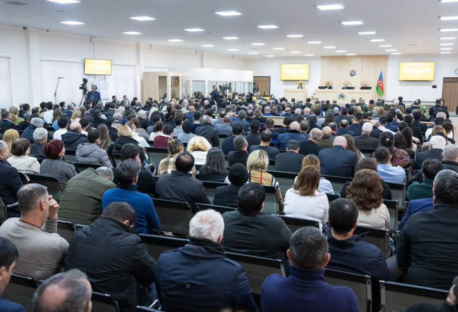 مواصلة جلسة النظر العلنية لمحاكمة المتهمين بالعديد من الجرائم الحربية والعدوانية والإرهابية ضد أذربيجان دولة وشعبا جراء احتلال أرمينيا – صور