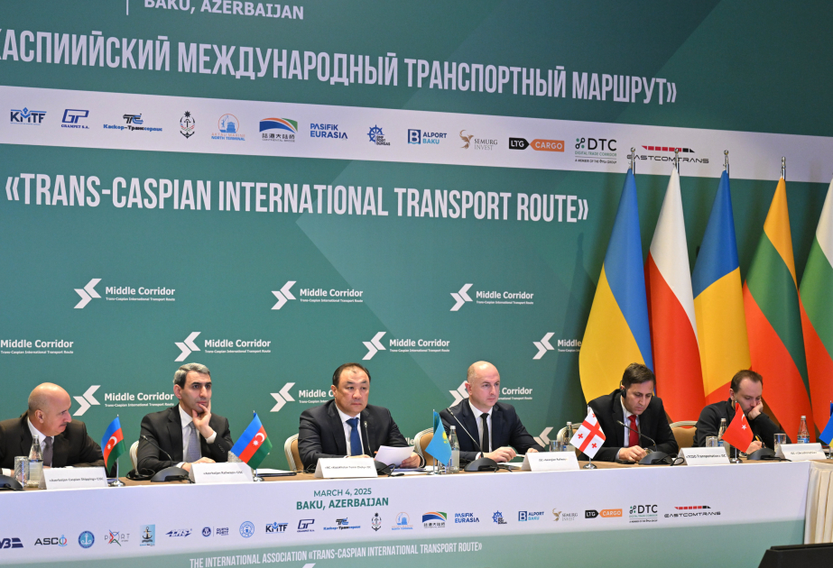 В Баку проходит Общее собрание Объединения юридических лиц «Международная ассоциация «Транскаспийский международный транспортный маршрут» ВИДЕО