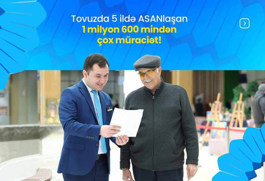 Beş ildə Tovuz “ASAN Həyat” kompleksində 1 milyon 600 mindən çox müraciət qeydə alınıb