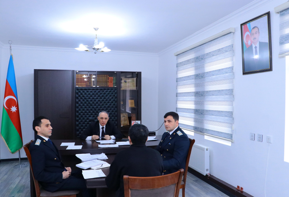 Baş prokuror Beyləqanda vətəndaşların müraciətlərini dinləyib