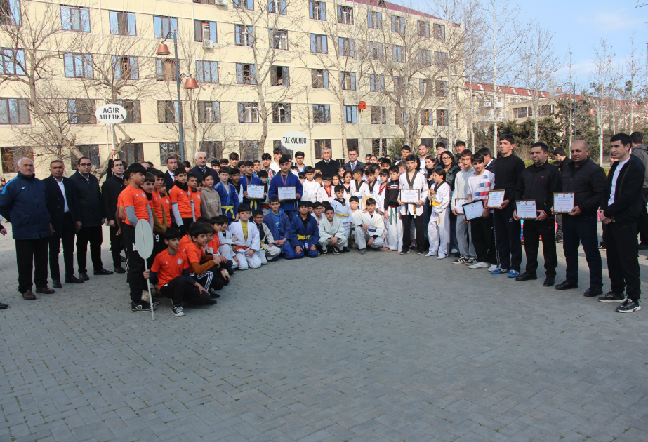 Yevlaxda Bədən Tərbiyəsi və İdman Günü qeyd olunub
