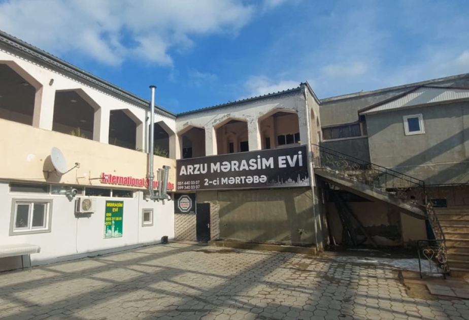 Sumqayıtda yanğın təhlükəsinə görə mərasim evinin fəaliyyəti dayandırılıb