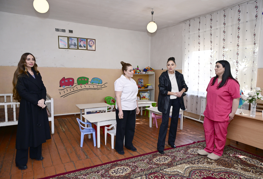 Mehriban Aliyeva visite la crèche-jardin d’enfants n° 40 de la ville de Gandja VIDEO