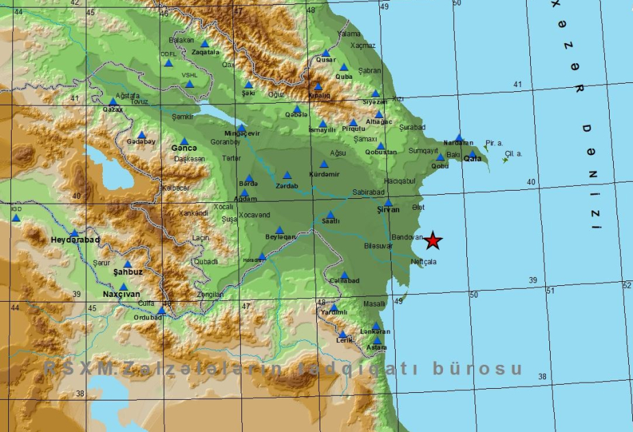 Earthquake strikes Caspian Sea