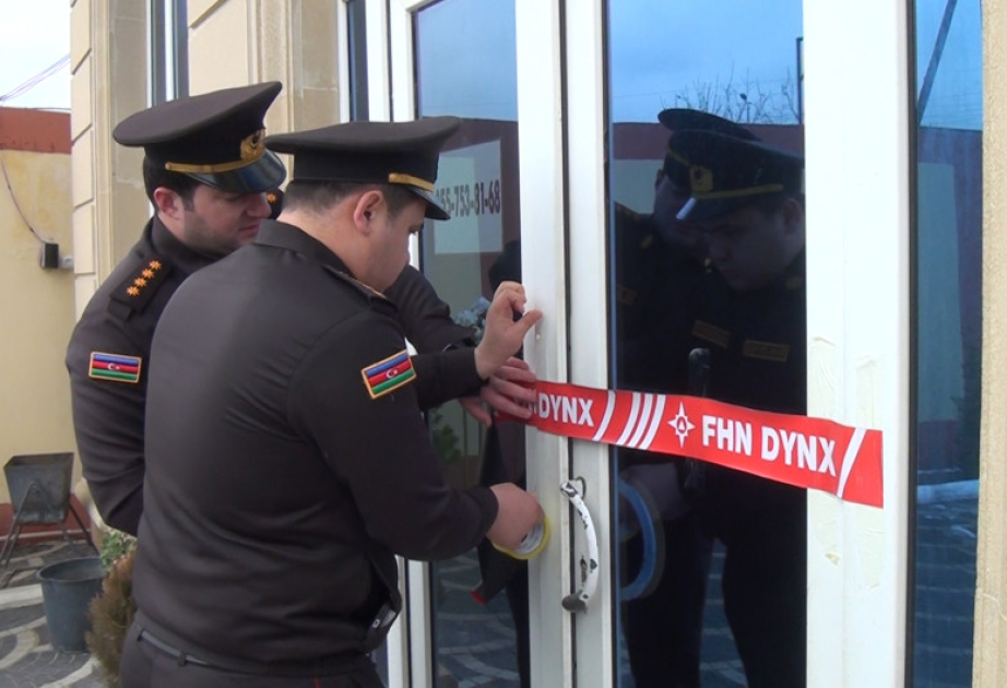 FHN yanğın təhlükəli şadlıq evinin fəaliyyətini dayandırıb
