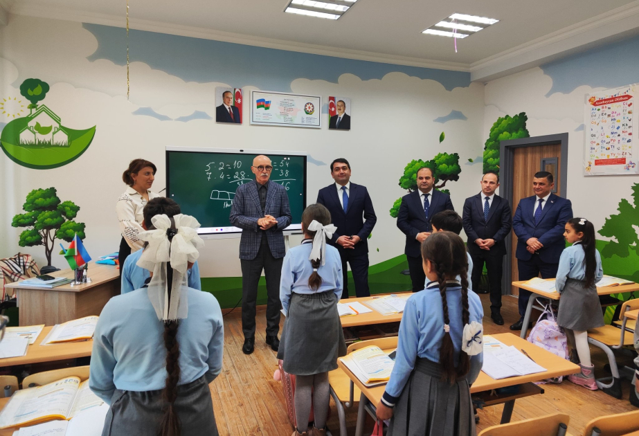 Nazir müavini Firudin Qurbanov Ağalıda tədris prosesi ilə tanış olub