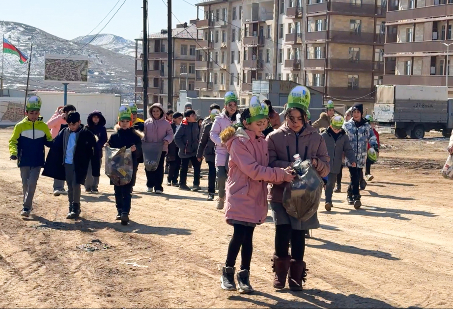 Cəbrayıl şəhərində sakinlərin iştirakı ilə iməcilik keçirilib