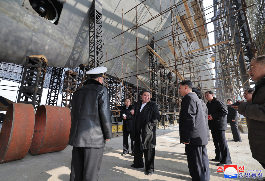 North Korean leader inspects project to develop nuclear-powered submarine