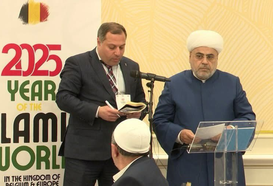 Delegation led by Chairman of Caucasus Muslims Office attends Iftar ceremony in Belgium