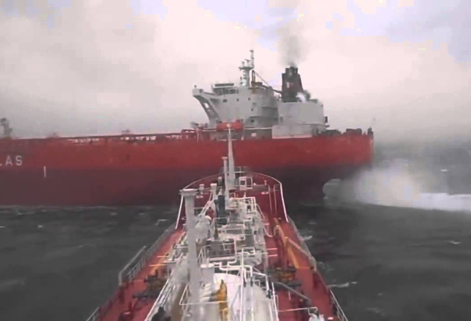 Oil tanker, cargo ship collide in North Sea
