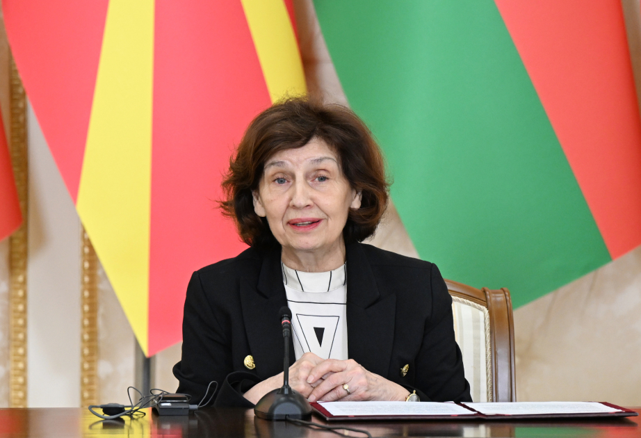 Presidenta de Macedonia del Norte: Azerbaiyán se está convirtiendo en un socio interesante en materia de gas natural y energías renovables