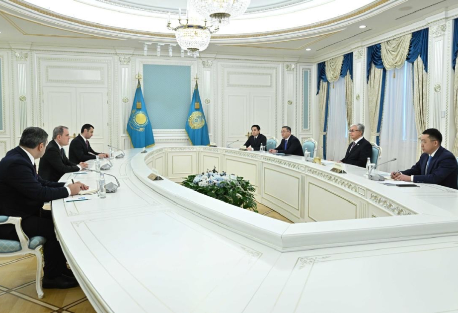 Qazaxıstan Prezidenti Kasım-Jomart Tokayev Azərbaycanın xarici işlər nazirini qəbul edib