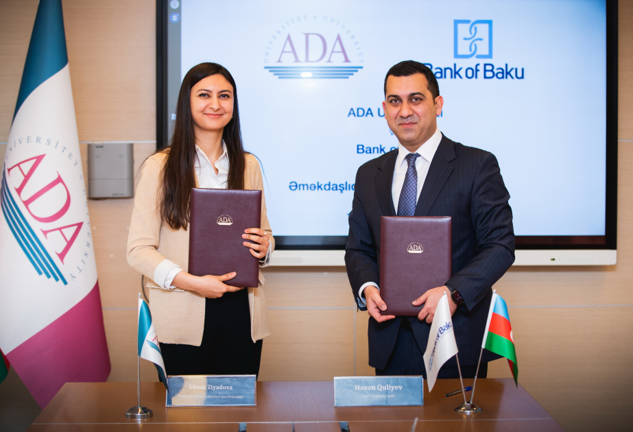 ®  “Bank of Baku” və ADA Universiteti arasında memorandum imzalanıb: mini MBA proqramı təşkil ediləcək