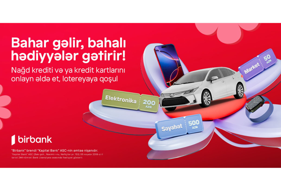 ®  Birbank Spring Lottery: Super Prize — Toyota Corolla