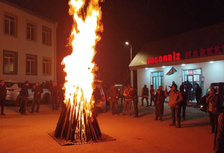 İşğaldan azad olunan Həsənriz kəndində Yel çərşənbəsi qeyd edilib VİDEO