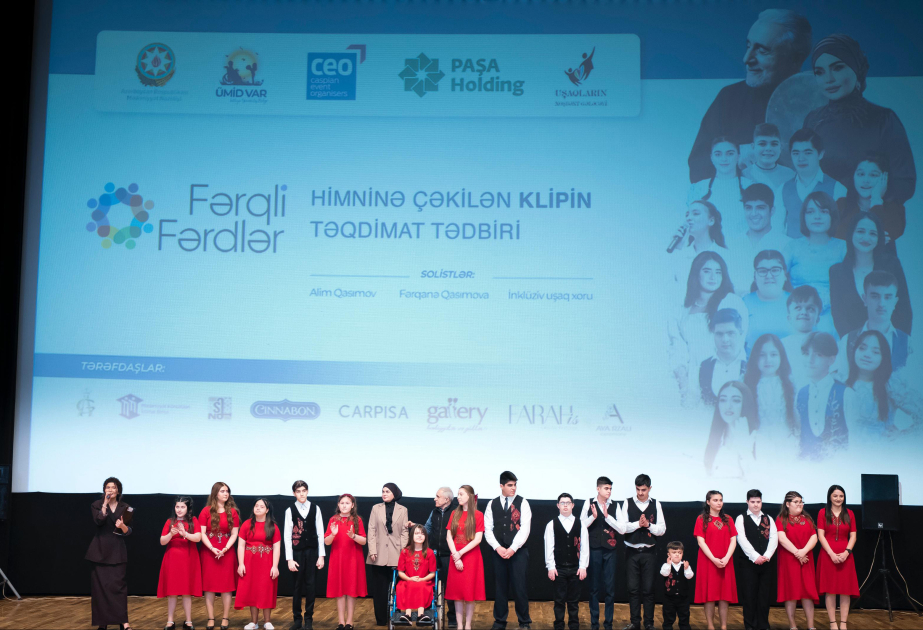 Əlilliyi olan uşaqlara həsr edilən himnə çəkilən klipin təqdimatı keçirilib