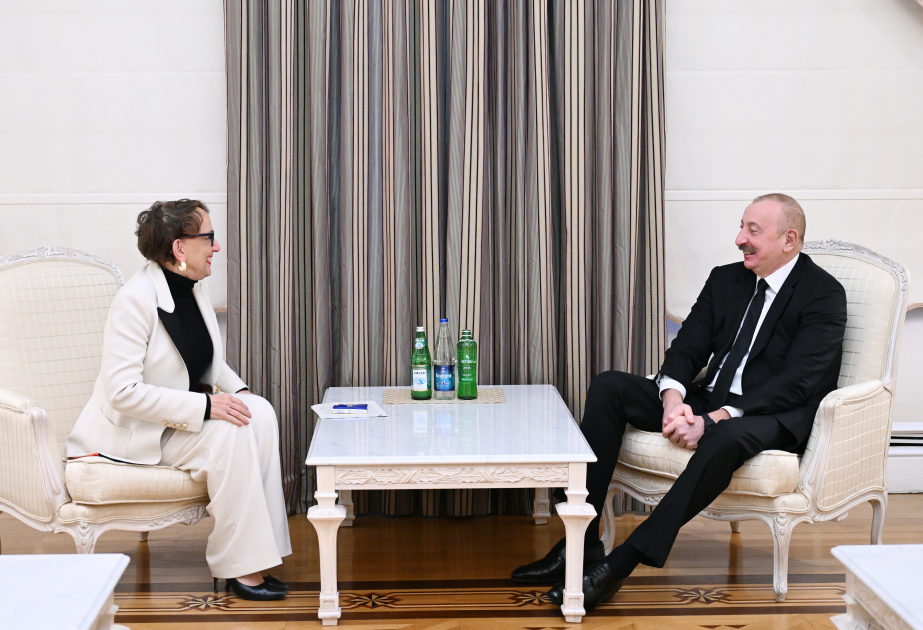 Präsident Ilham Aliyev empfängt Generalsekretärin der Konferenz der Vereinten Nationen für Handel und Entwicklung AKTUALISIERT VIDEO