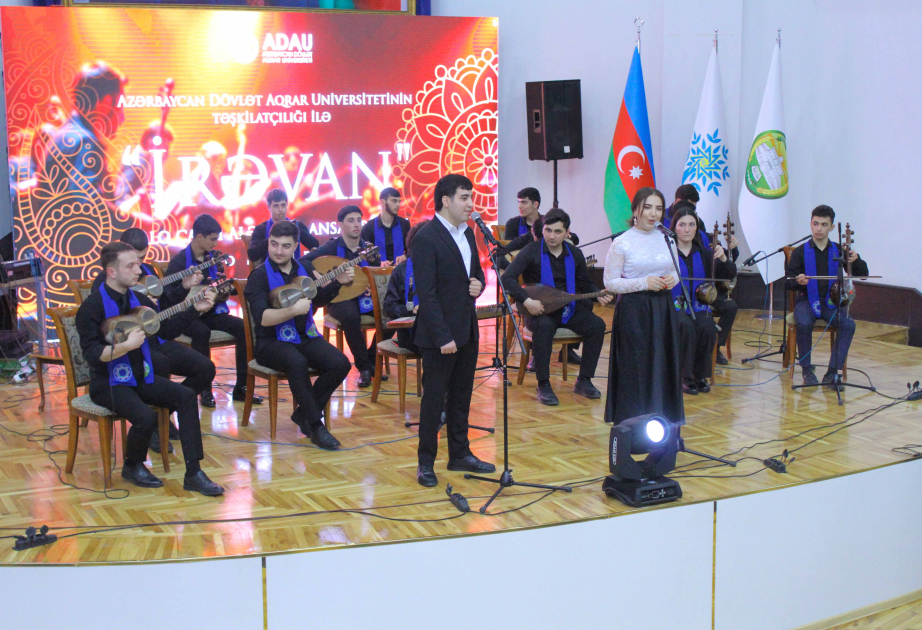 Gəncədə “İrəvan” Xalq Çalğı Alətləri ansamblının konserti keçirilib VİDEO