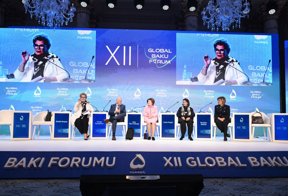 Qlobal Bakı Forumu: Qadınların fəaliyyətini dəstəkləyən xüsusi tədbirlərin həyata keçirilməsinə ehtiyac var - YENİLƏNİB VİDEO