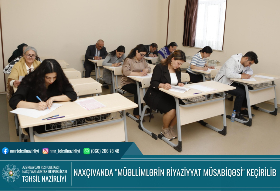 Muxtar respublikada "Müəllimlərin Riyaziyyat müsabiqəsi" keçirilib