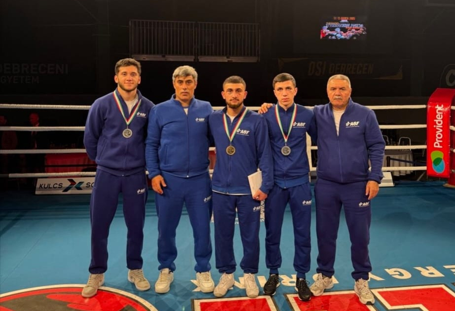 Azerbaijani boxers win 1 gold and 2 silver medals in Hungary