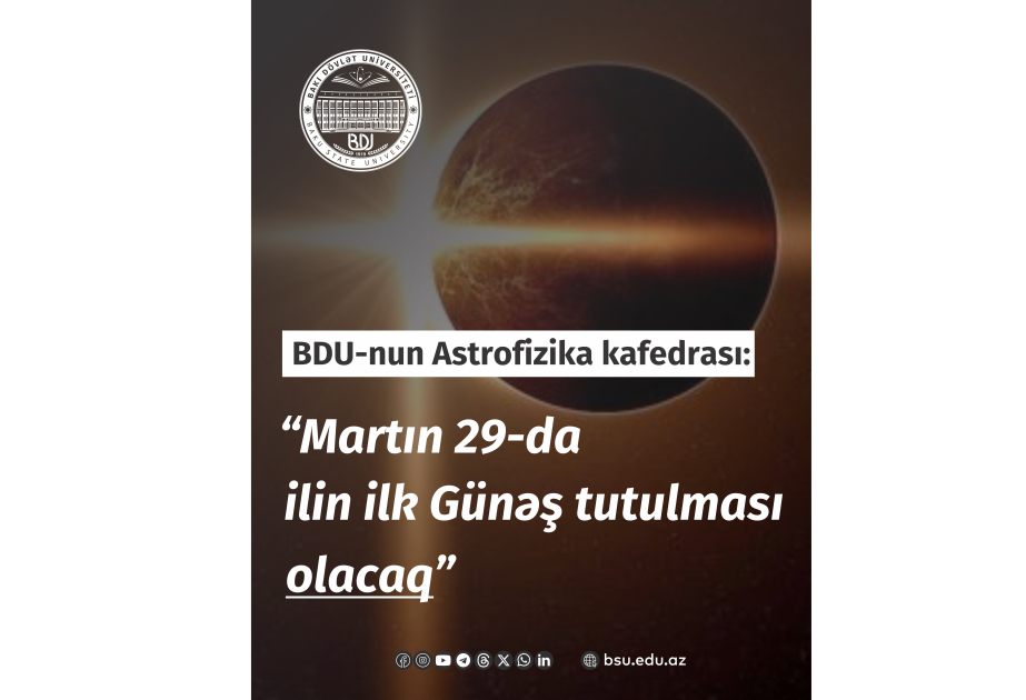 Martın 29-da ilin ilk Günəş tutulması baş verəcək
