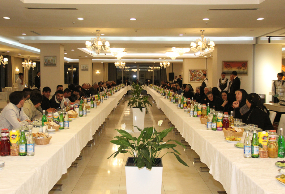 Qəbələdə şəhid ailələri və müharibə əlilləri üçün iftar süfrəsi açılıb