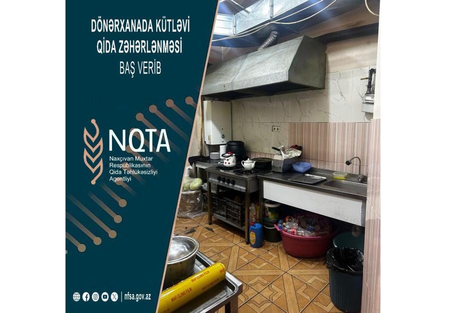 Naxçıvanda dönərxanada kütləvi qida zəhərlənməsi baş verib